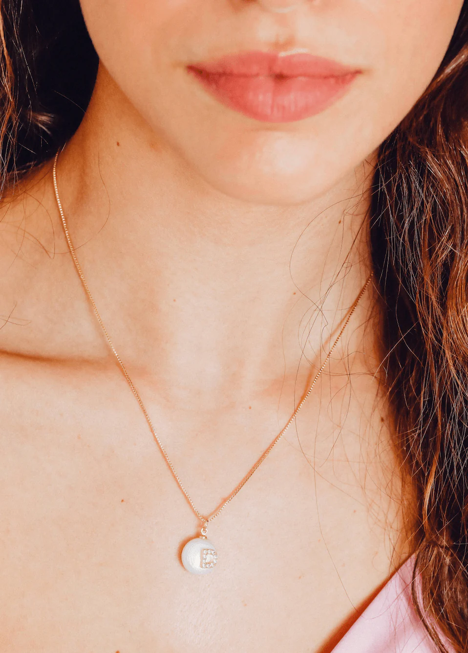 Letter Pearl Necklace - Image 2