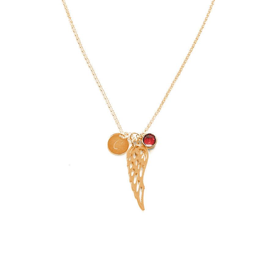 Angel Wing Charm Necklace - Image 3