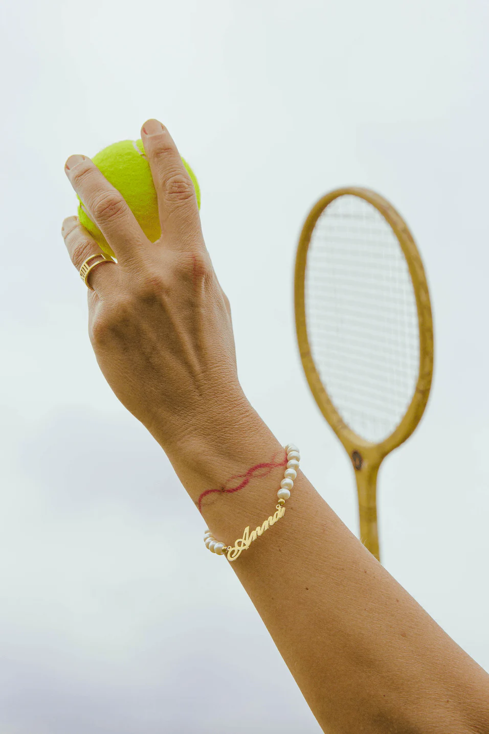 Audrey Pearl Name Bracelet - Image 3