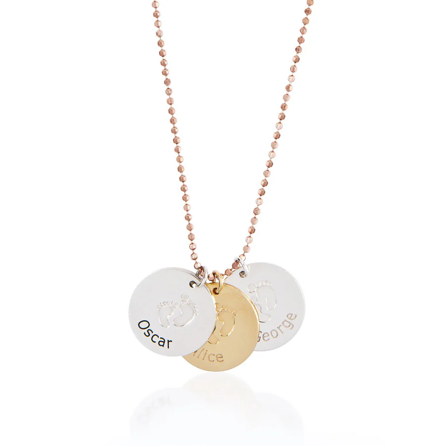 Baby Steps Footprint Necklace - Image 3