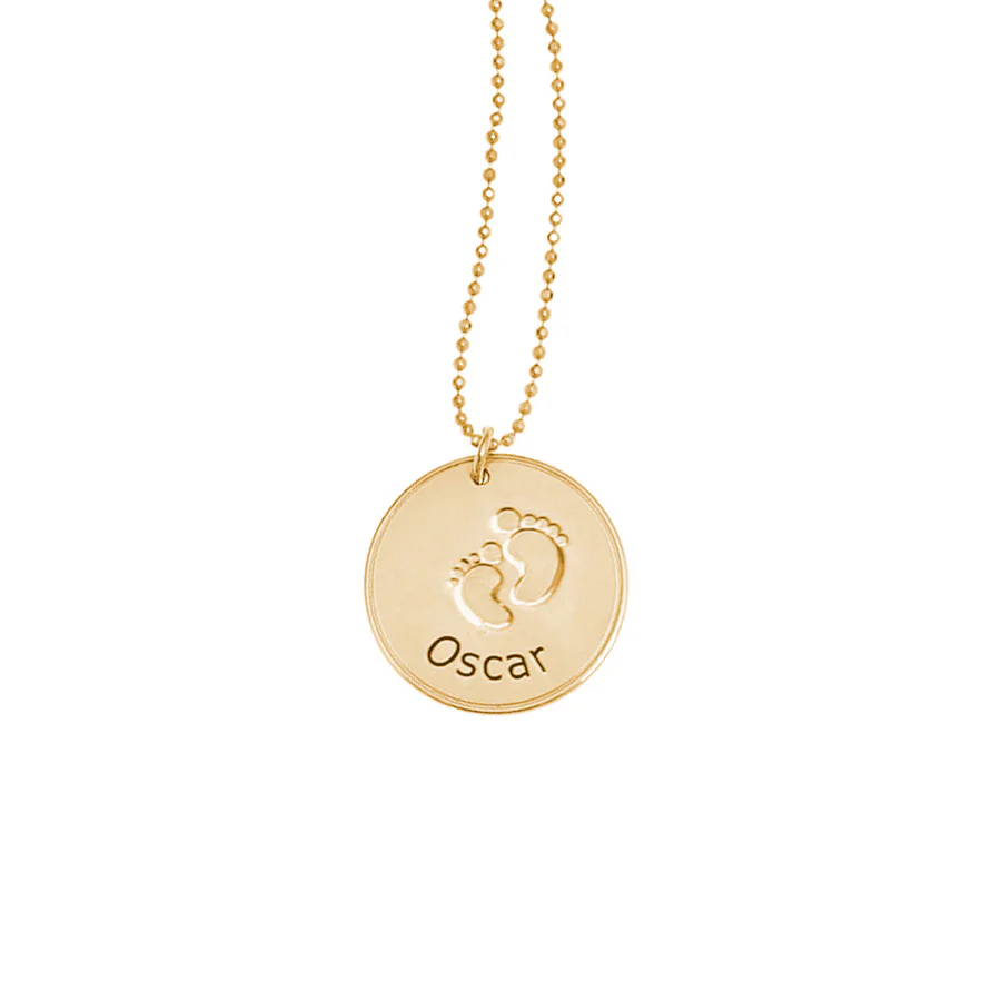 Baby Steps Footprint Necklace - Image 4