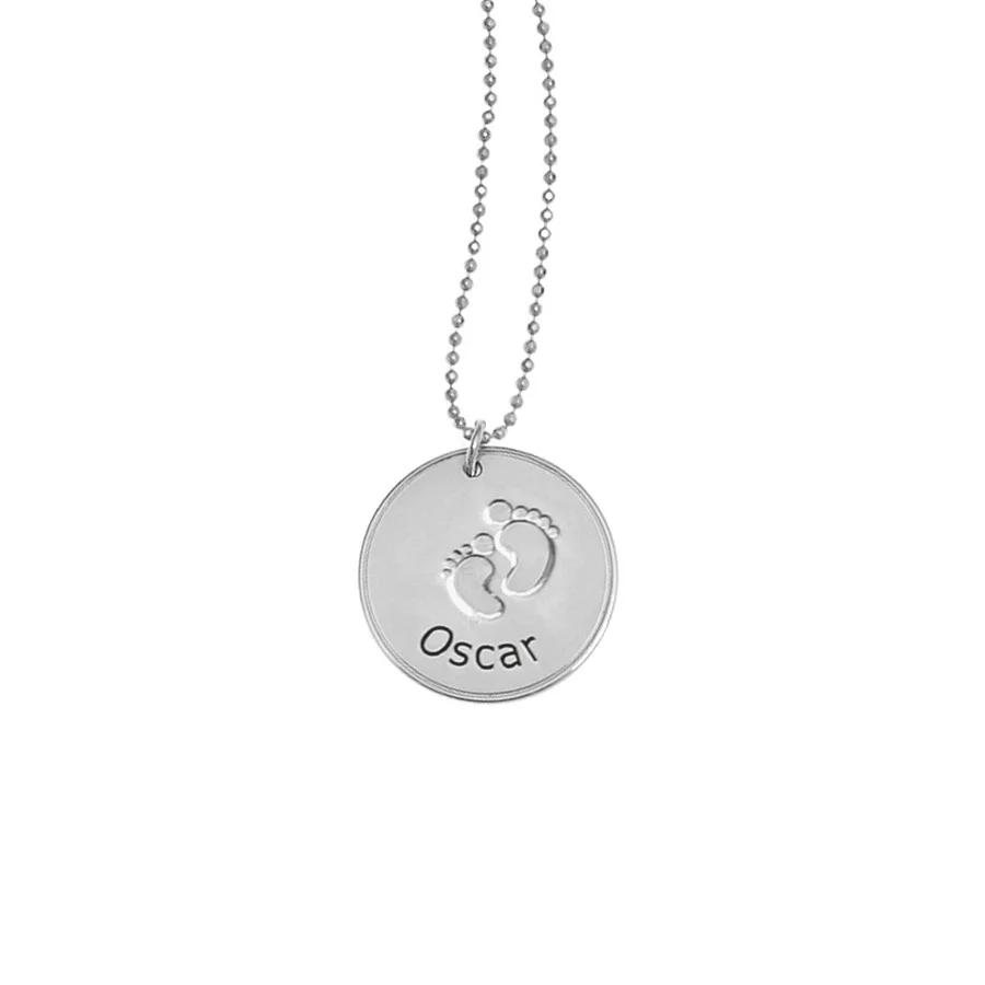 Baby Steps Footprint Necklace - Image 7