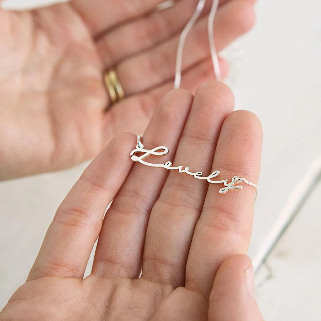 Handwriting Name Necklace - Image 3
