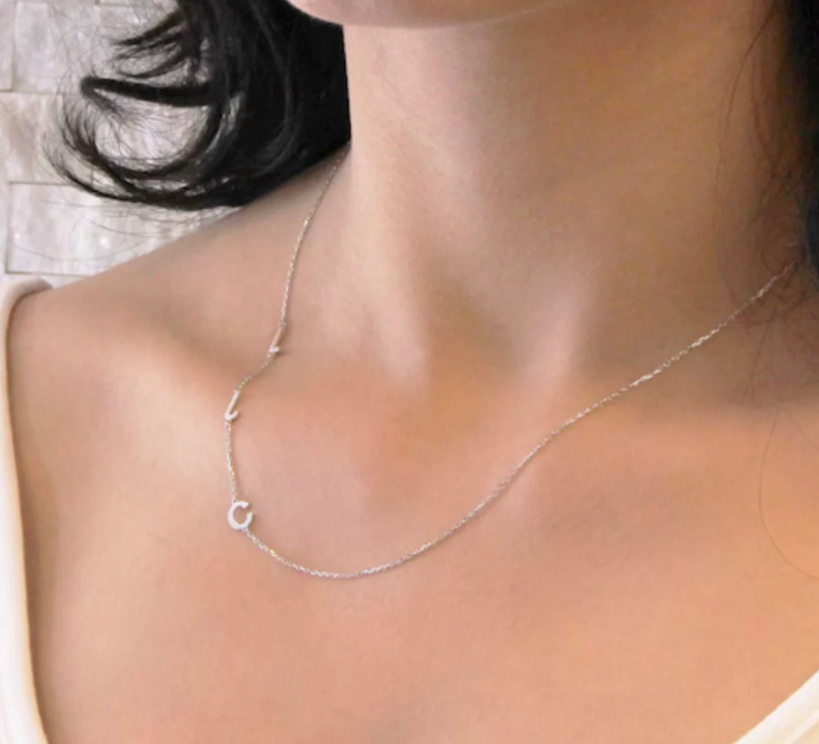 Block Letter Necklace