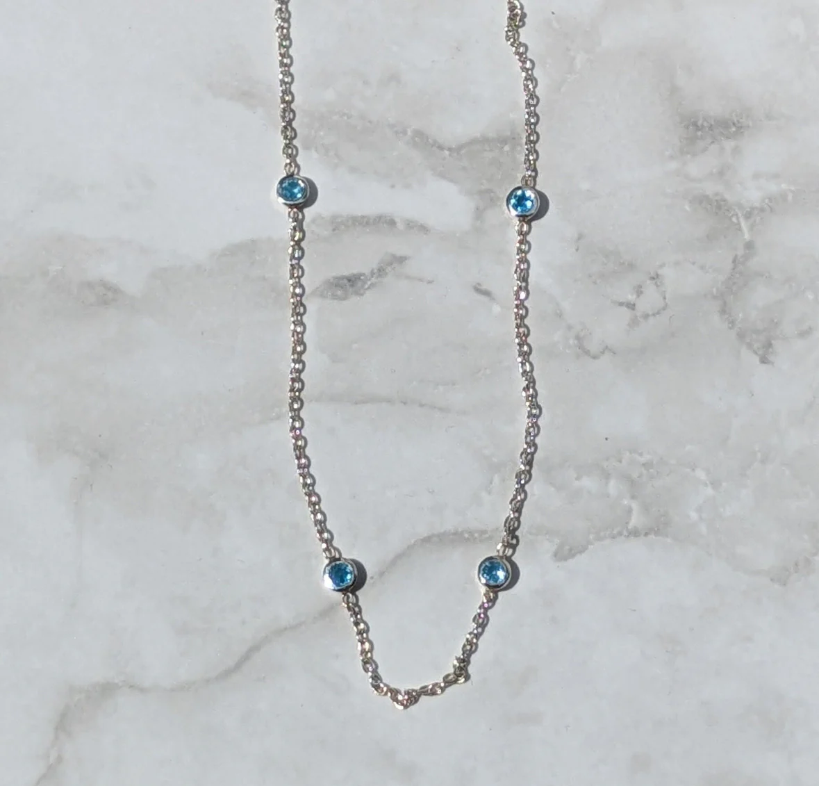 Blue Topaz Necklace - Image 4
