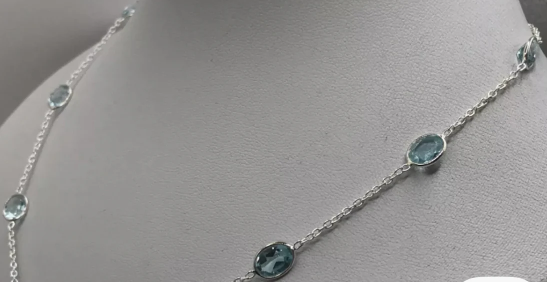 Blue Topaz Necklace - Image 5