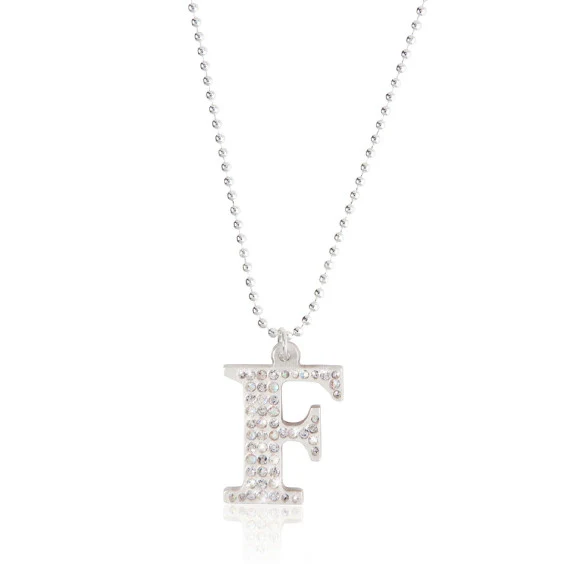 Crystal Initial Necklace - Image 2