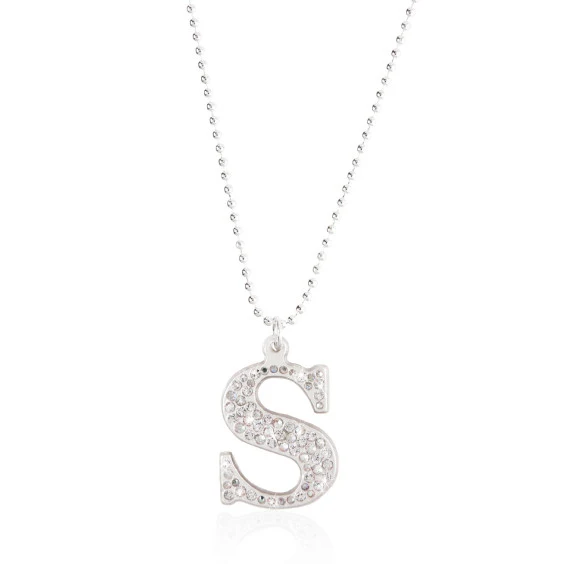 Crystal Initial Necklace - Image 4