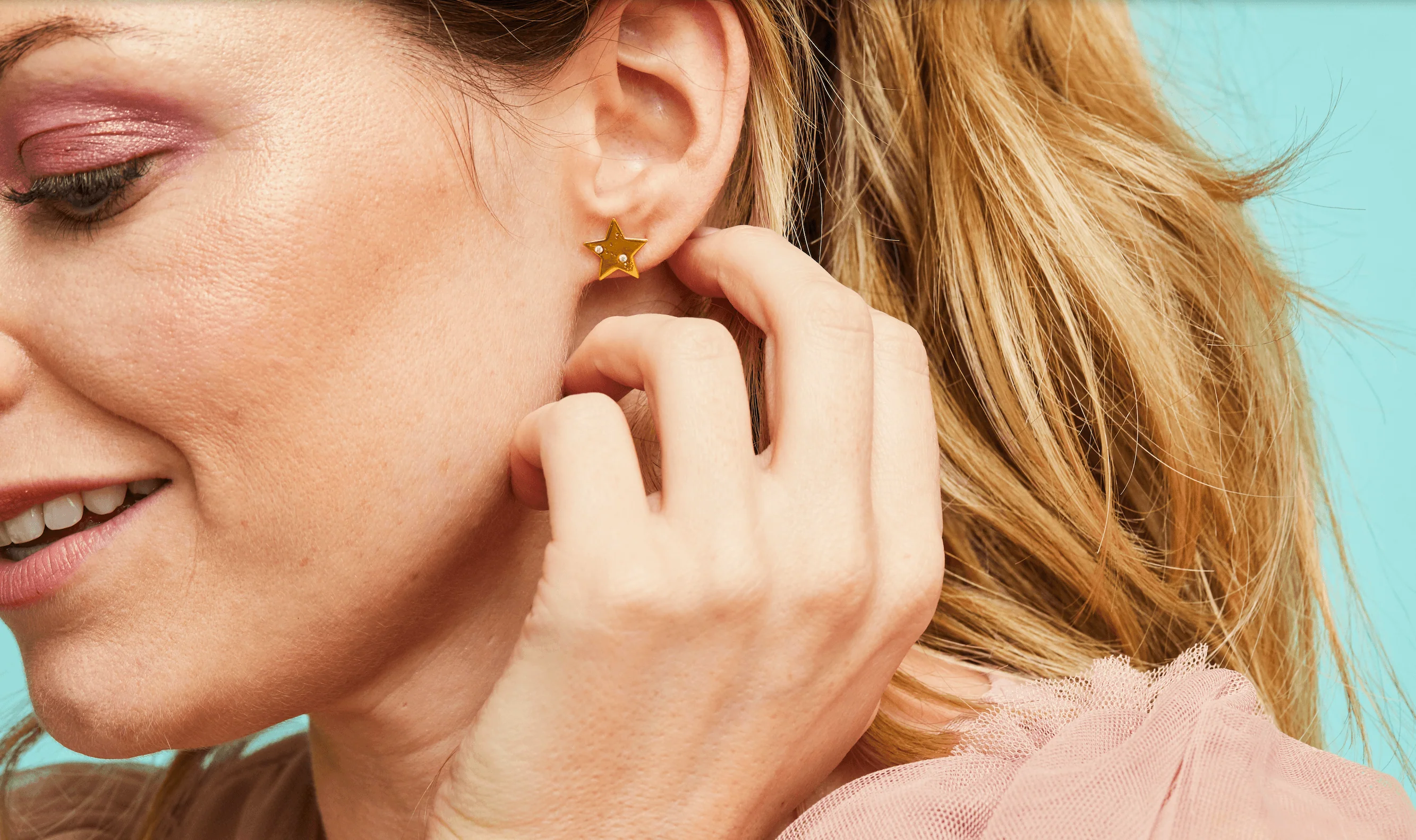 Star Constellation Stud Earrings - Image 5