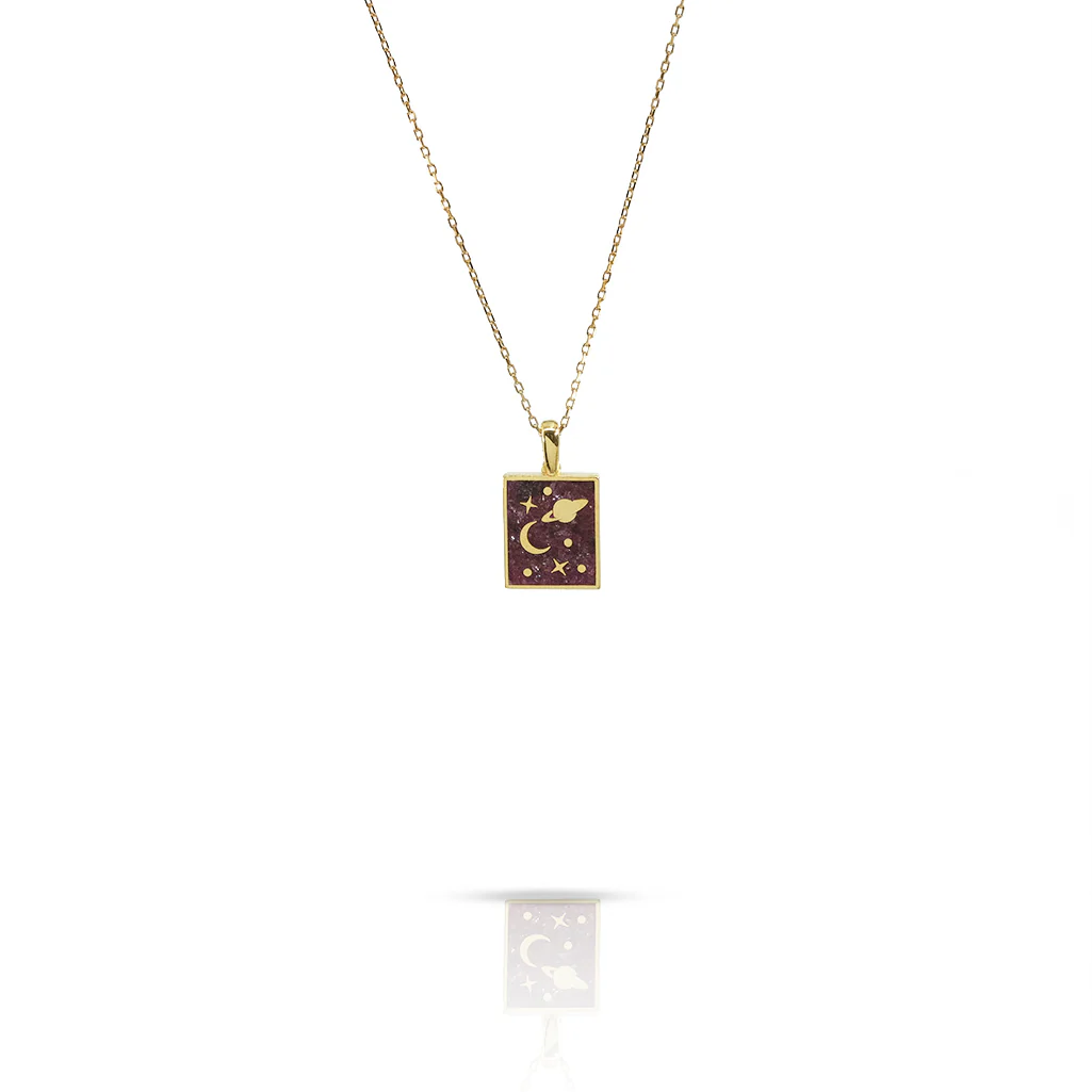 Cosmic Code Gemstone Necklace - Image 2