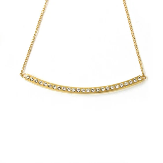Crystal Bar Necklace - Image 3