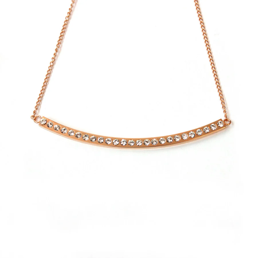Crystal Bar Necklace - Image 4