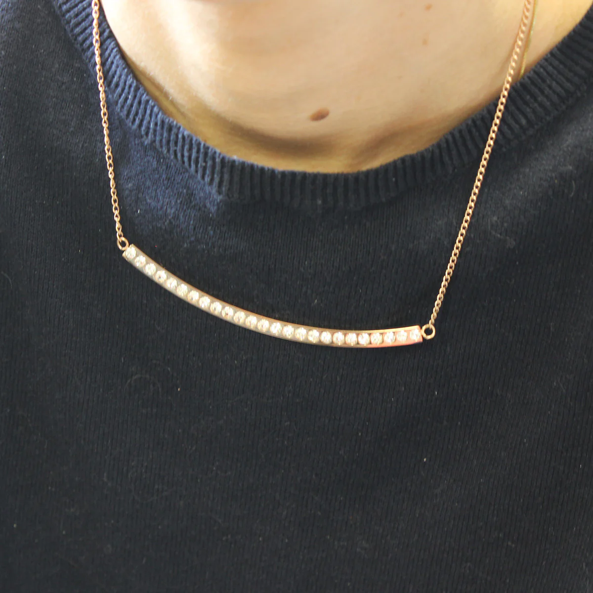 Crystal Bar Necklace - Image 8