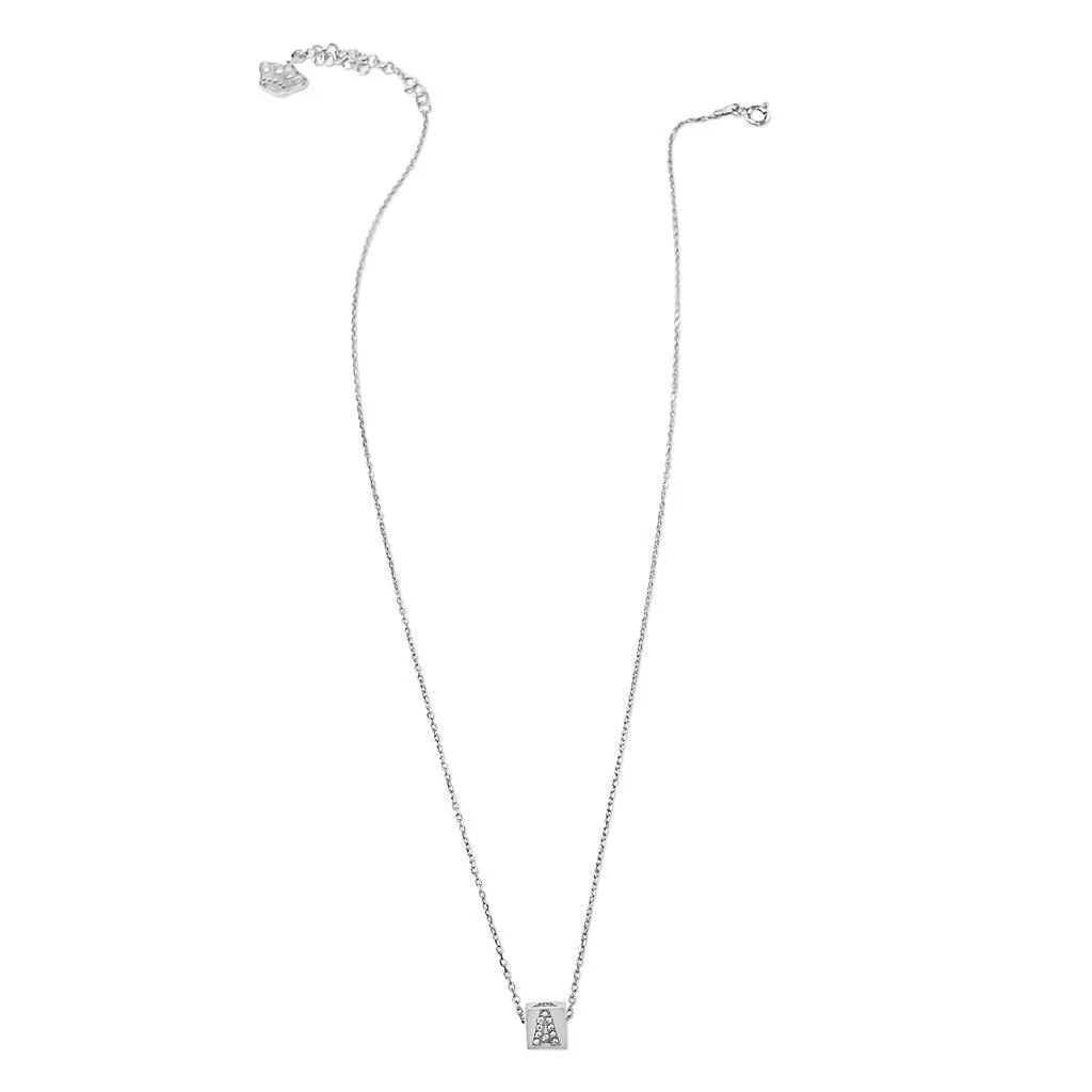 Crystal Cube Letter Necklace - Image 11