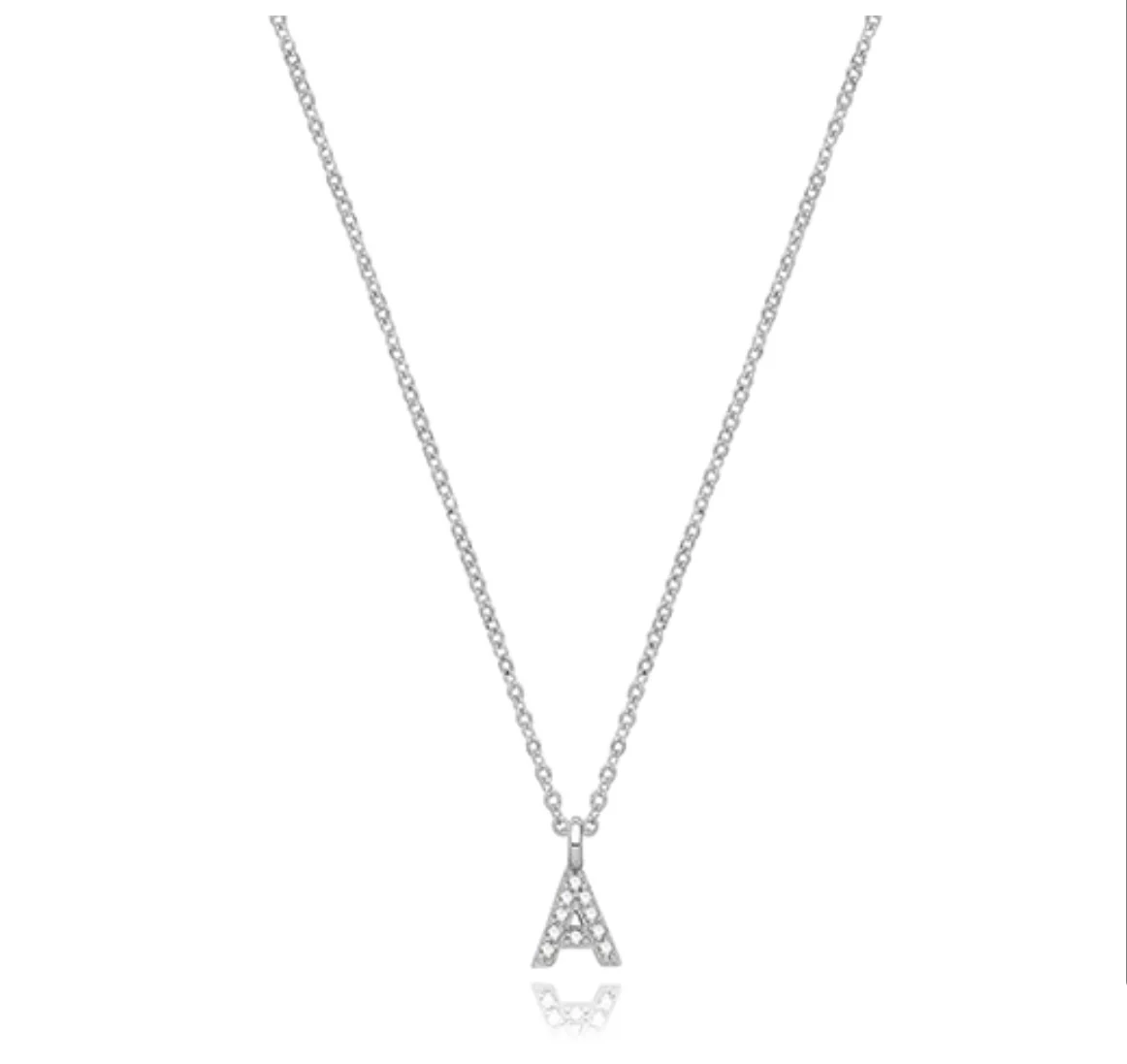 Crystal Letter Necklace - Image 2