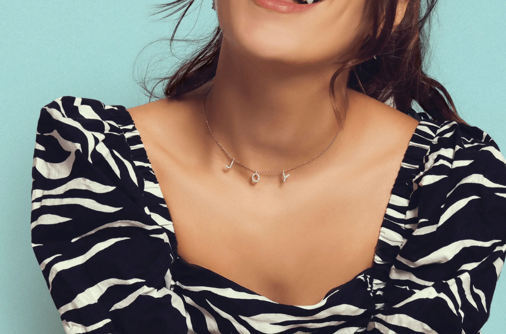 Crystal Letter Necklace - Image 7