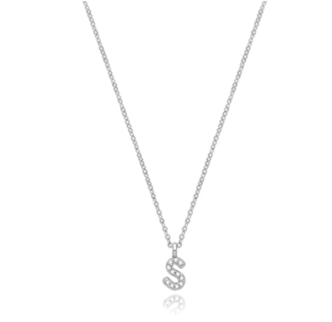 Crystal Letter Necklace - Image 9