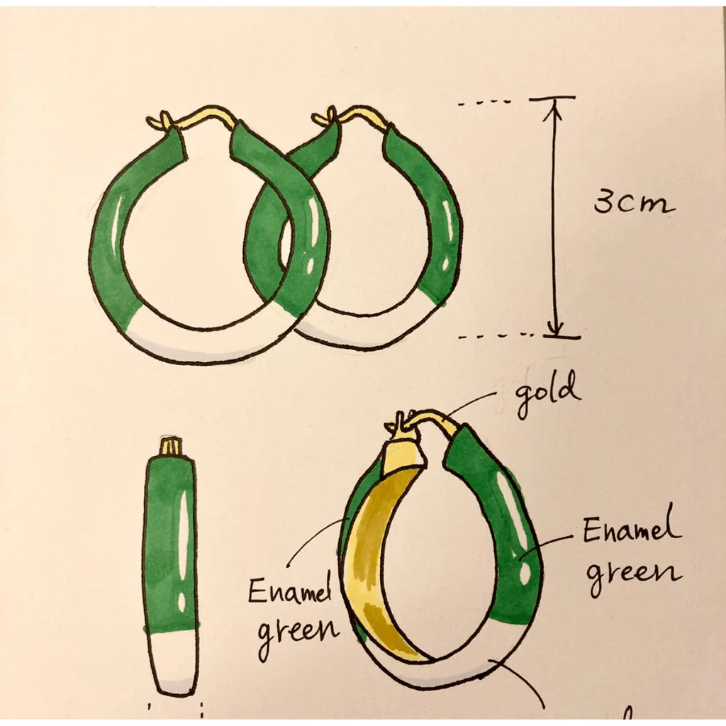 Enamel Hoops - Image 4