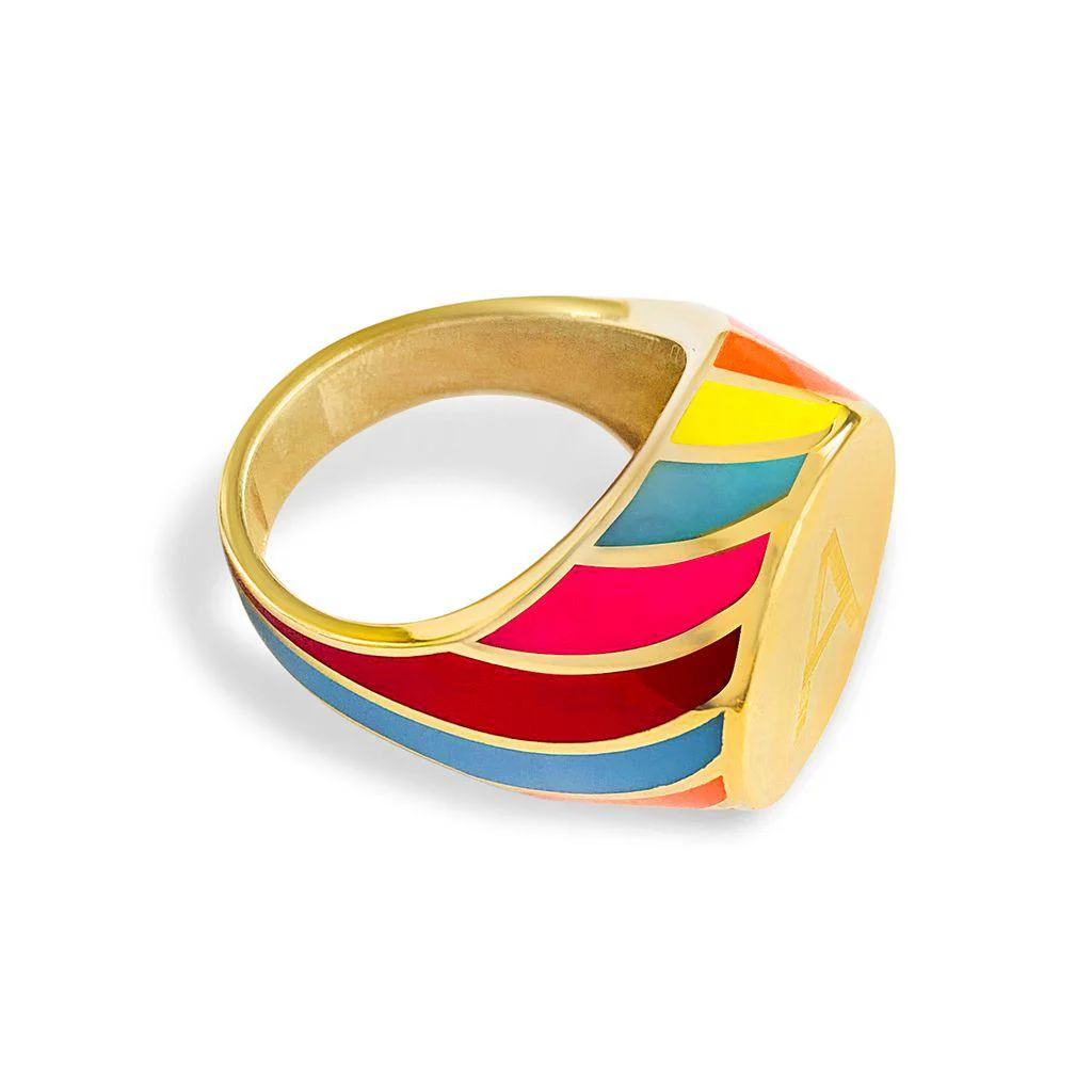 Daisy Trippy Hippie Personalised Ring - Image 10