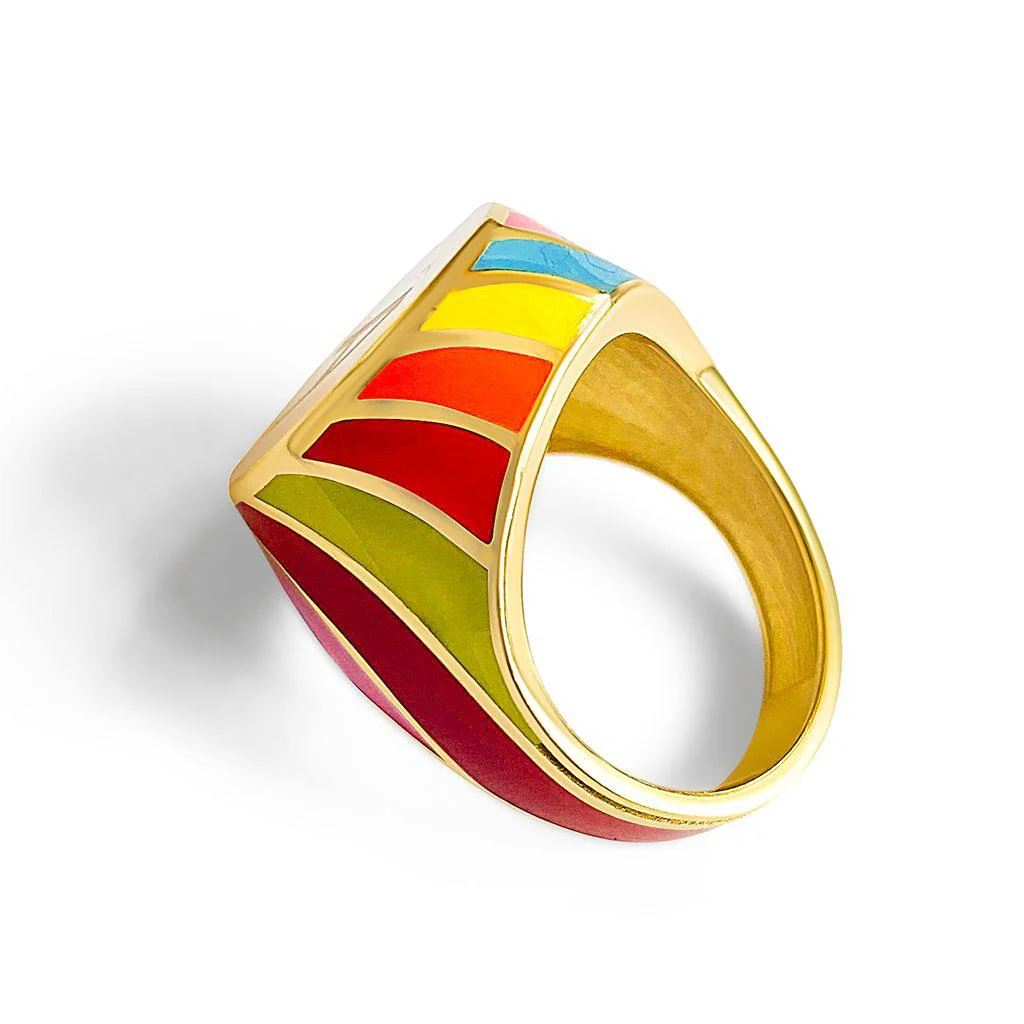 Daisy Trippy Hippie Personalised Ring - Image 11