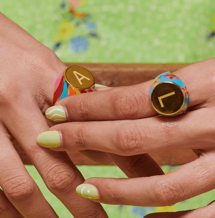 Daisy Trippy Hippie Personalised Ring - Image 8