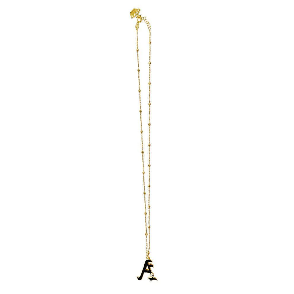 Dora Enamel Initial Necklace - Image 6
