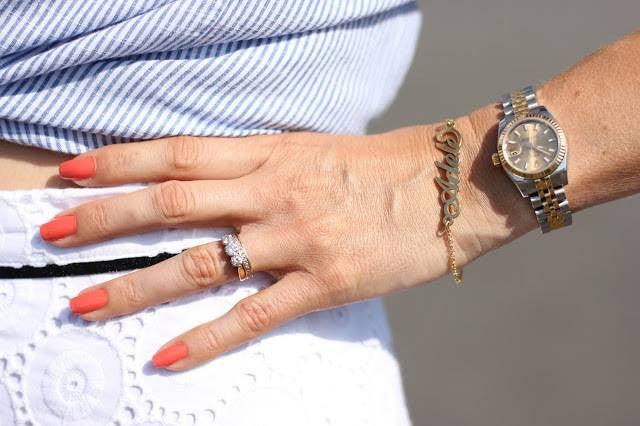 Solid Gold Name Bracelet - Image 5