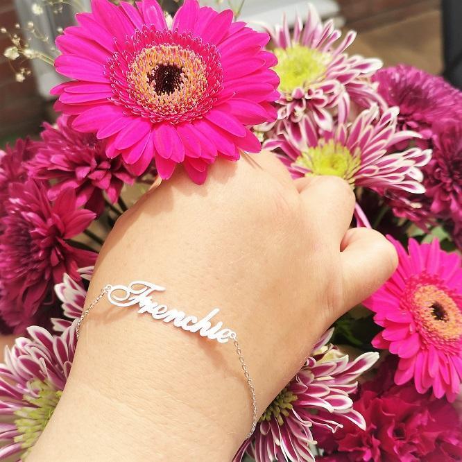 Solid Gold Name Bracelet - Image 8