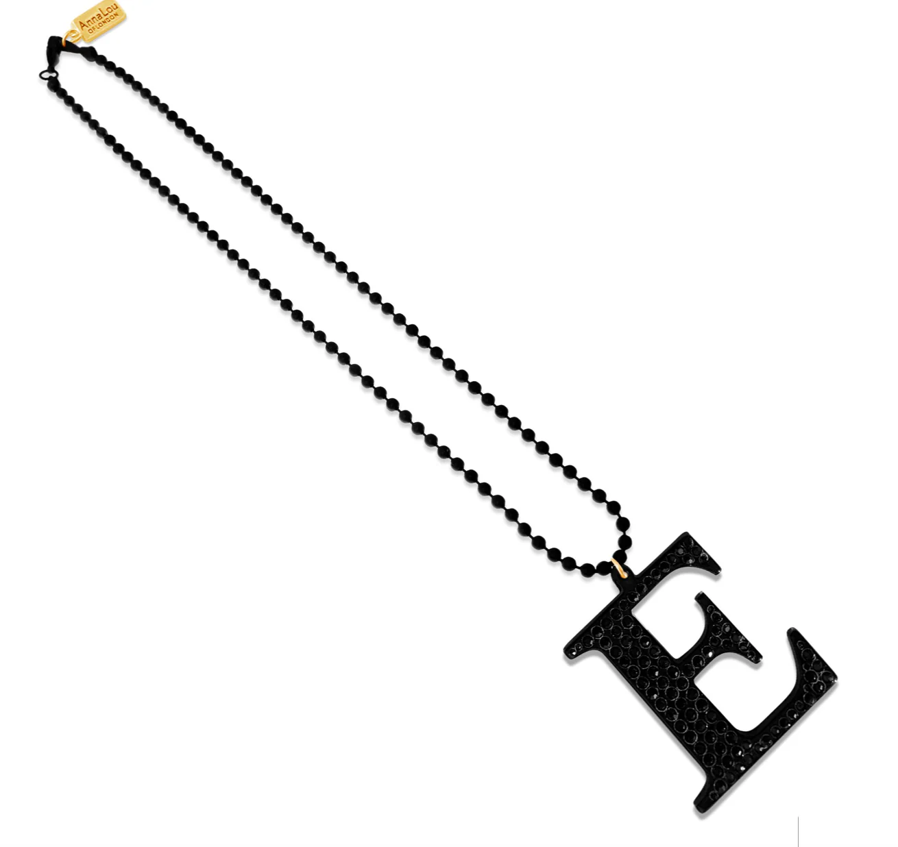 E Lucite Crystal Necklace - Image 6