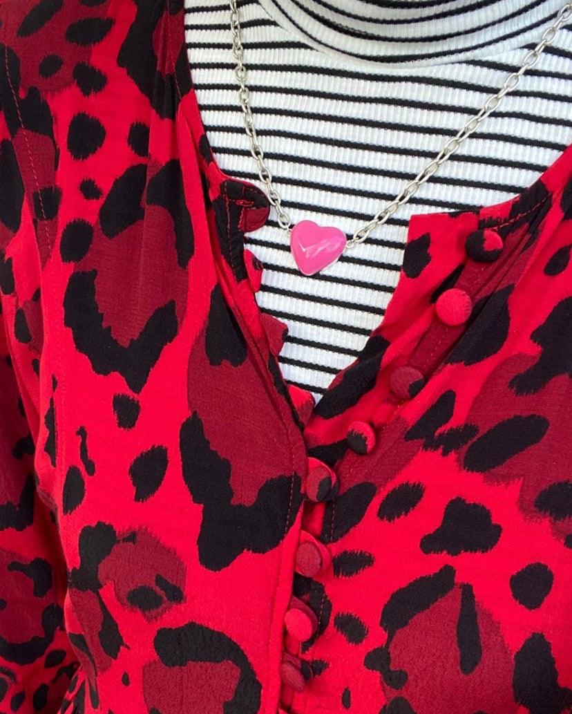 Enamel Heart Choker - Image 4