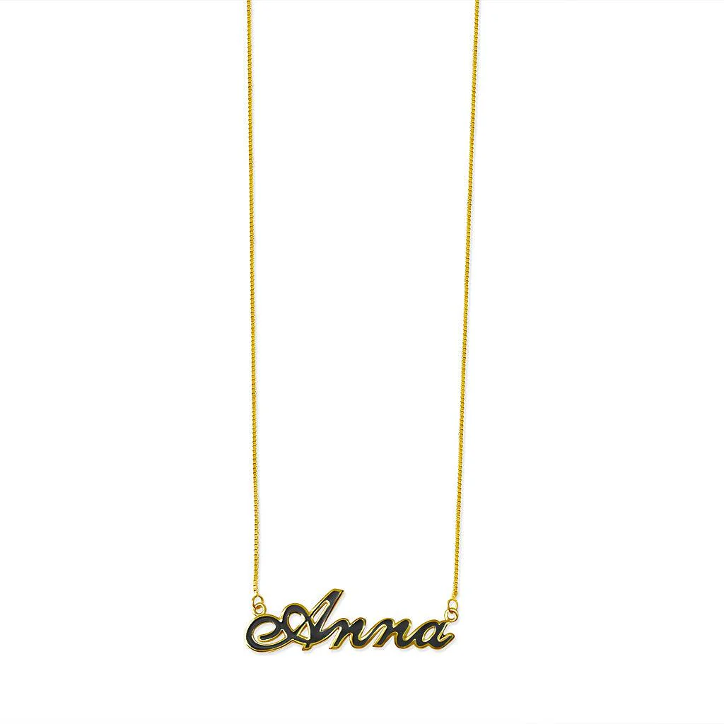 Enamel Name Necklace - Image 4
