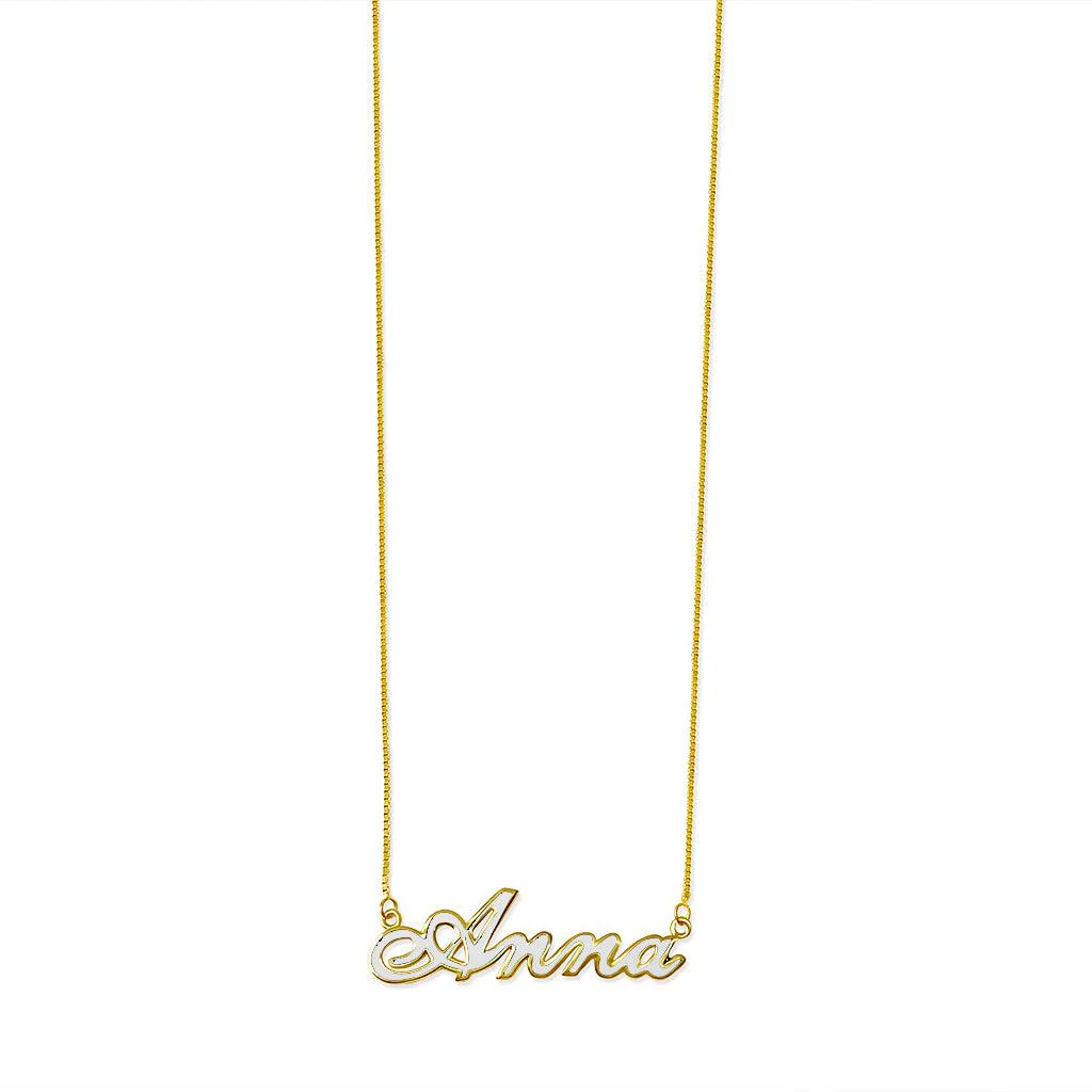 Enamel Name Necklace - Image 5