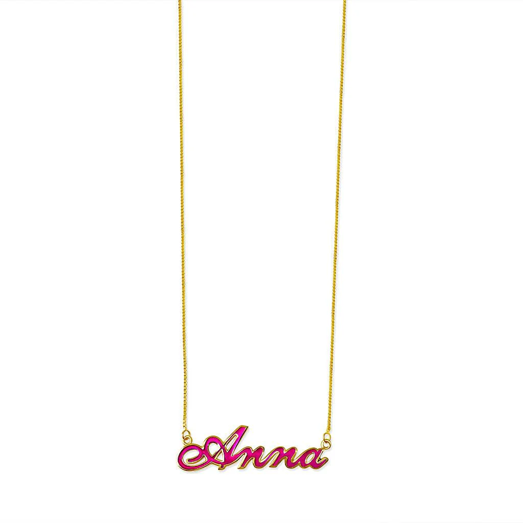 Enamel Name Necklace - Image 7