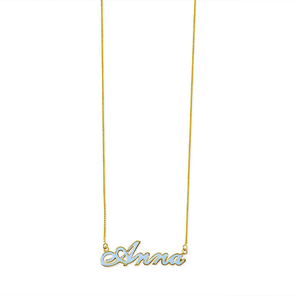Enamel Name Necklace - Image 9