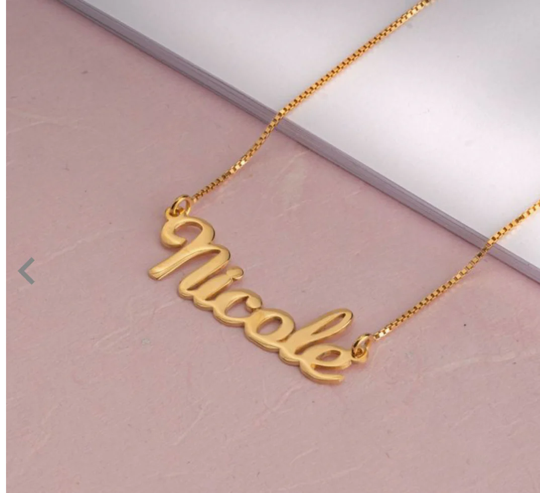 English Handwriting Name Necklace - Image 2