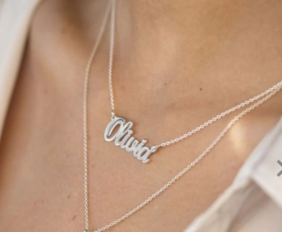English Handwriting Name Necklace - Image 3