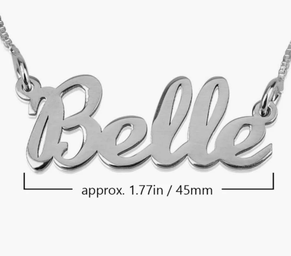 English Handwriting Name Necklace - Image 5