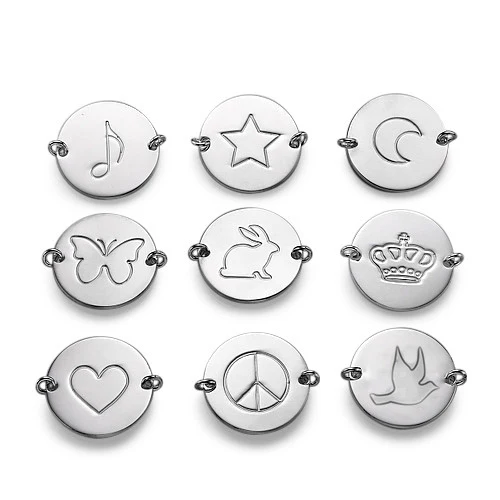 Engraved Charm Long Necklace - Image 11