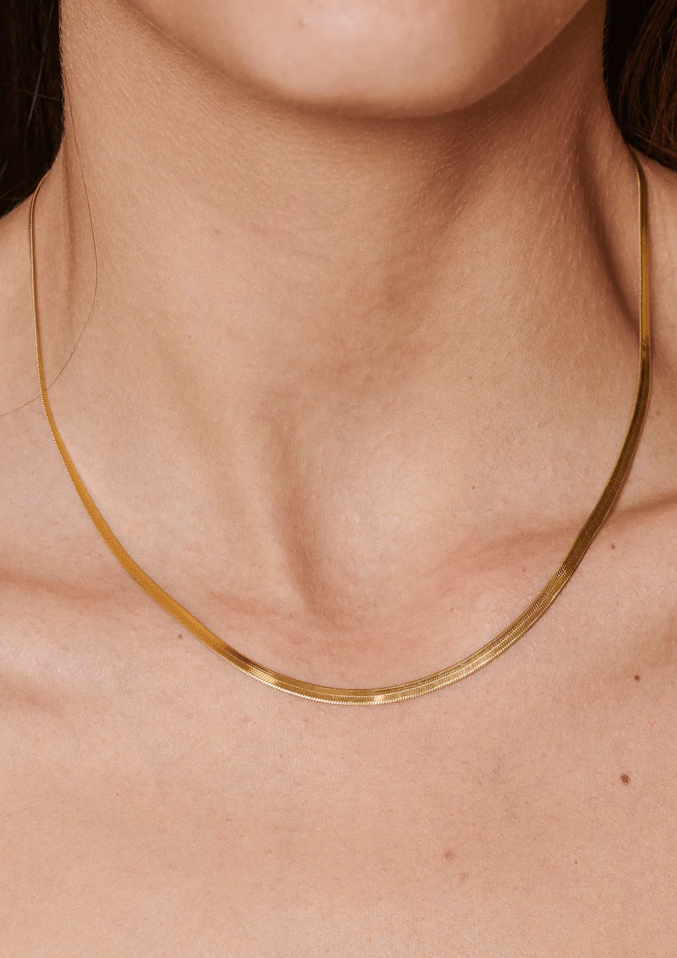 Flat Snake Chain Necklace - Image 5