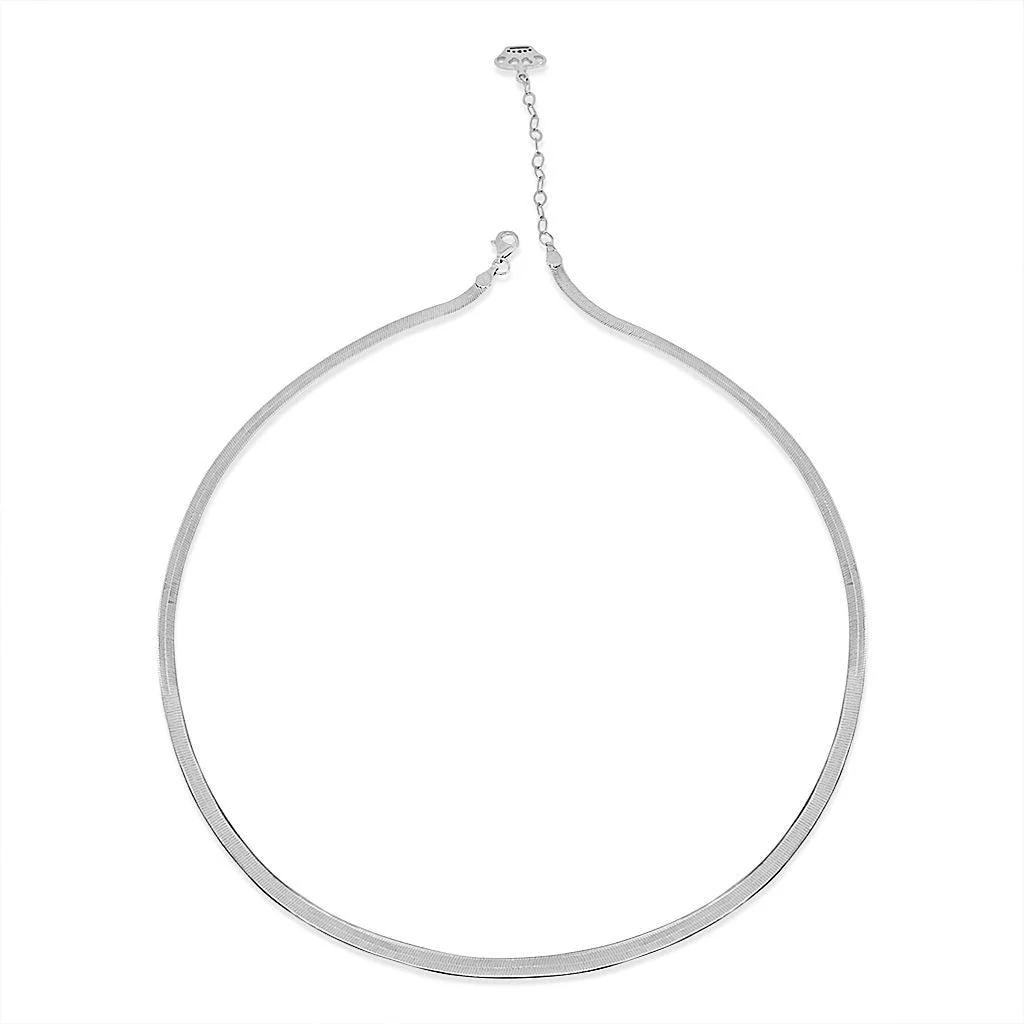 Flat Snake Chain Necklace - Image 6