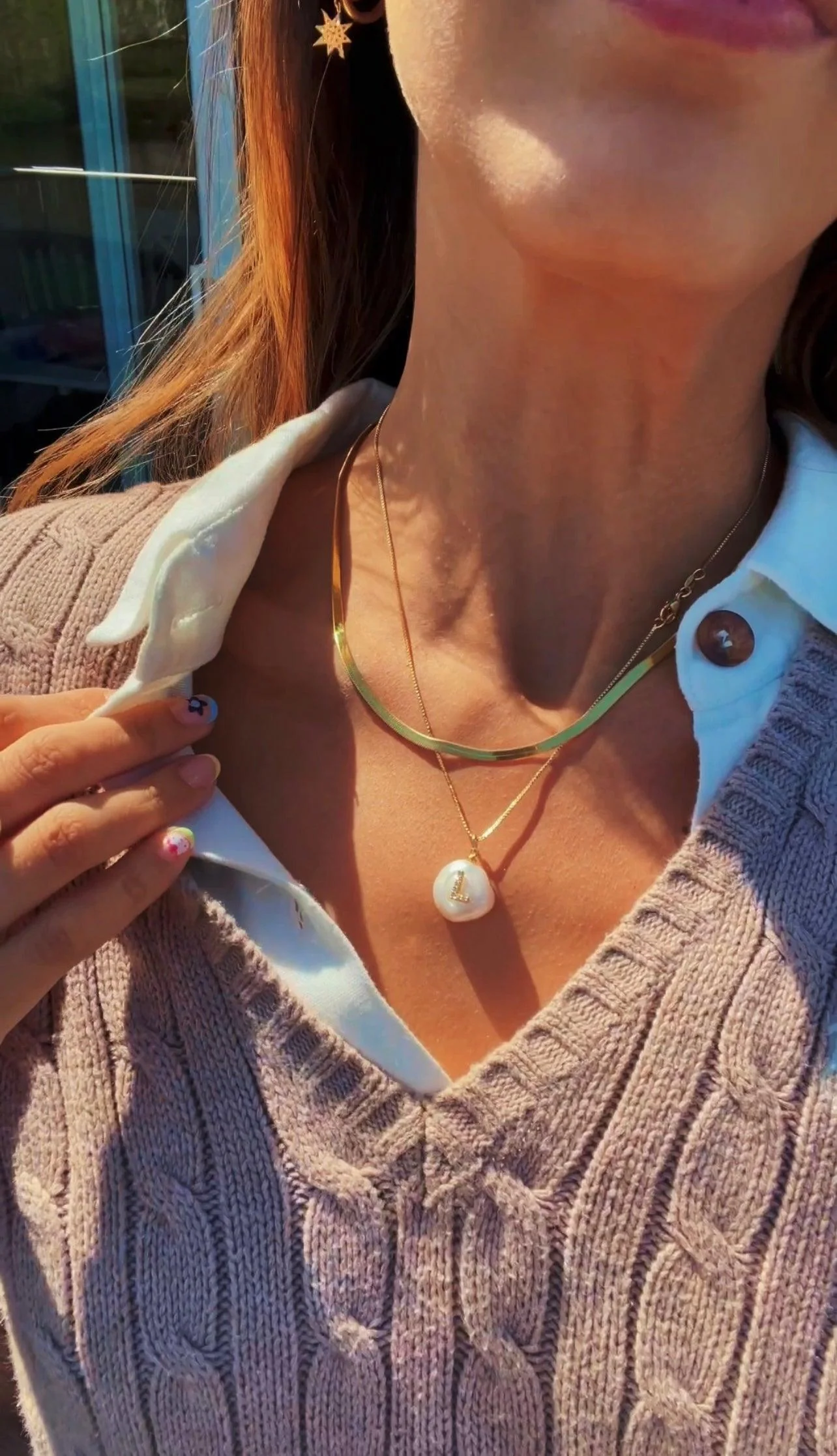Flat Snake Chain Necklace - Image 7
