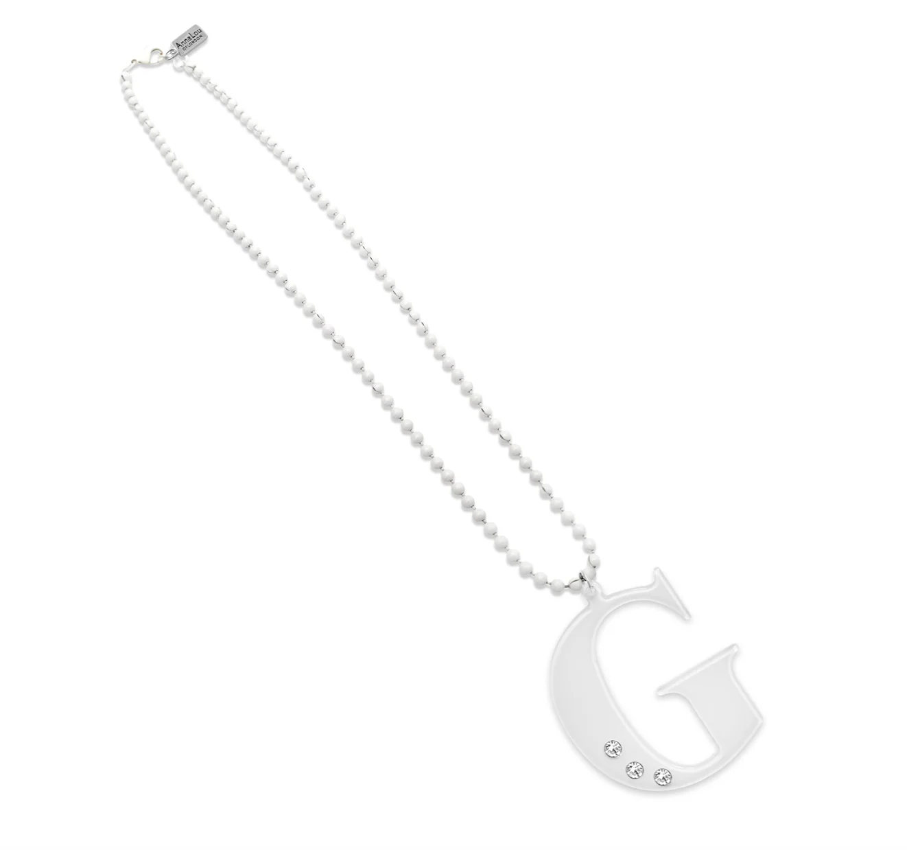 G Lucite Crystal Necklace - Image 3