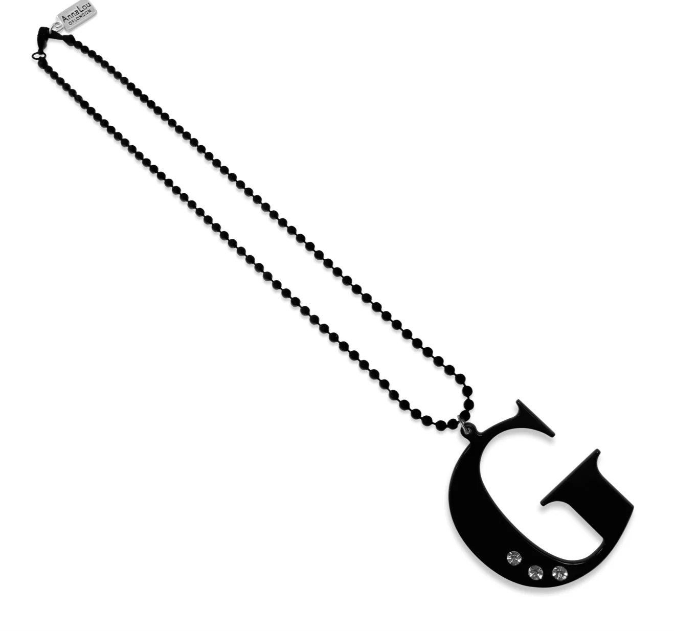 G Lucite Crystal Necklace - Image 4