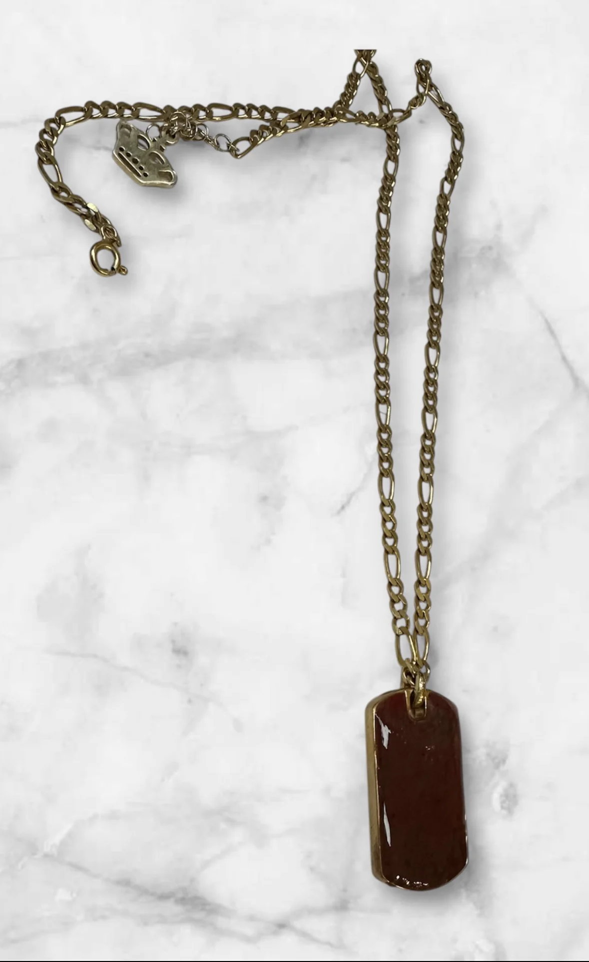 Gemstone Dog Tag Necklace - Image 9