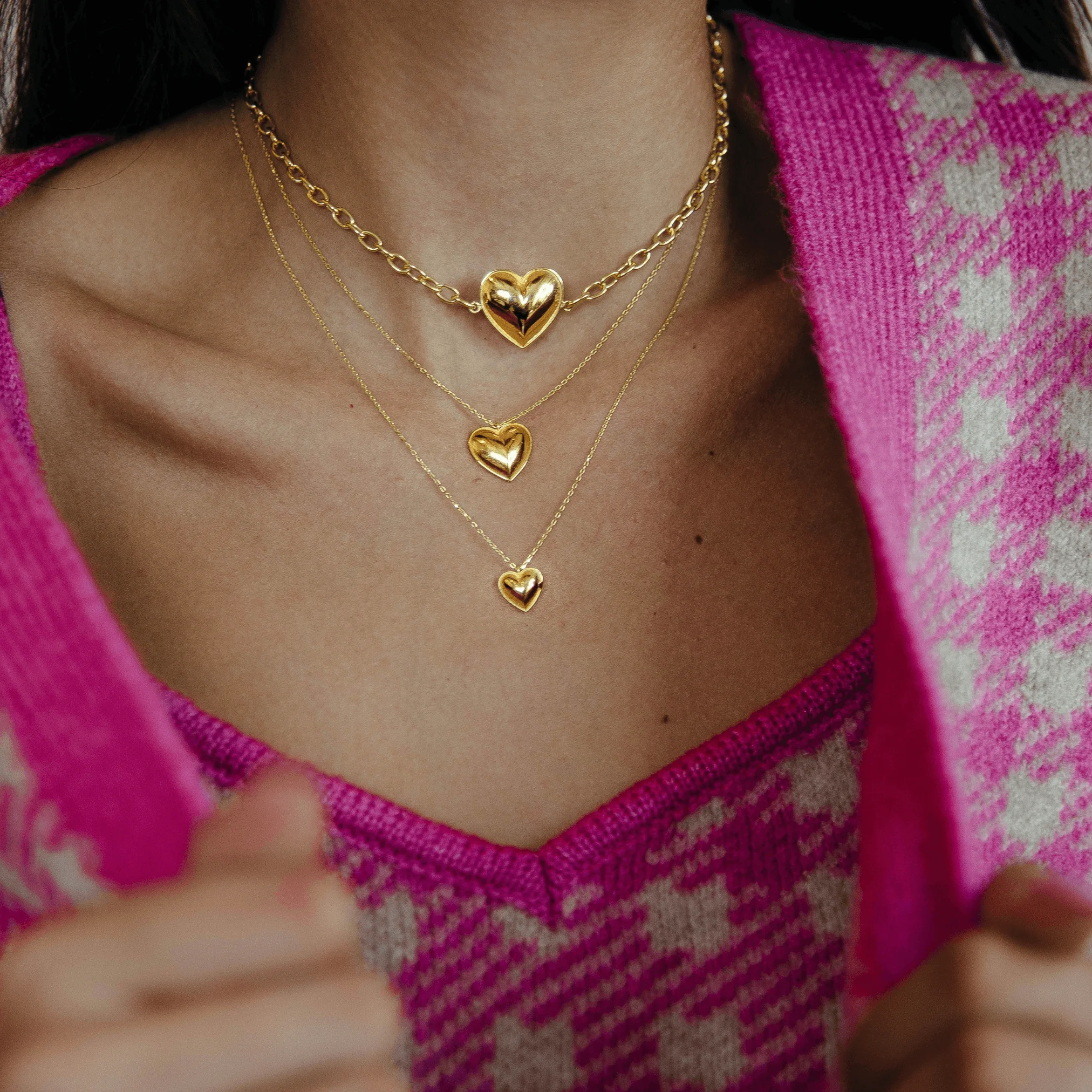 Gold Heart Necklace - Image 3