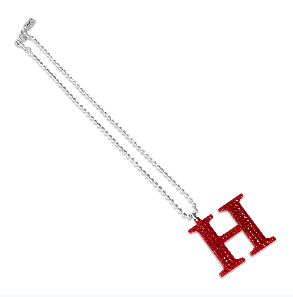 H Lucite Crystal Necklace - Image 3
