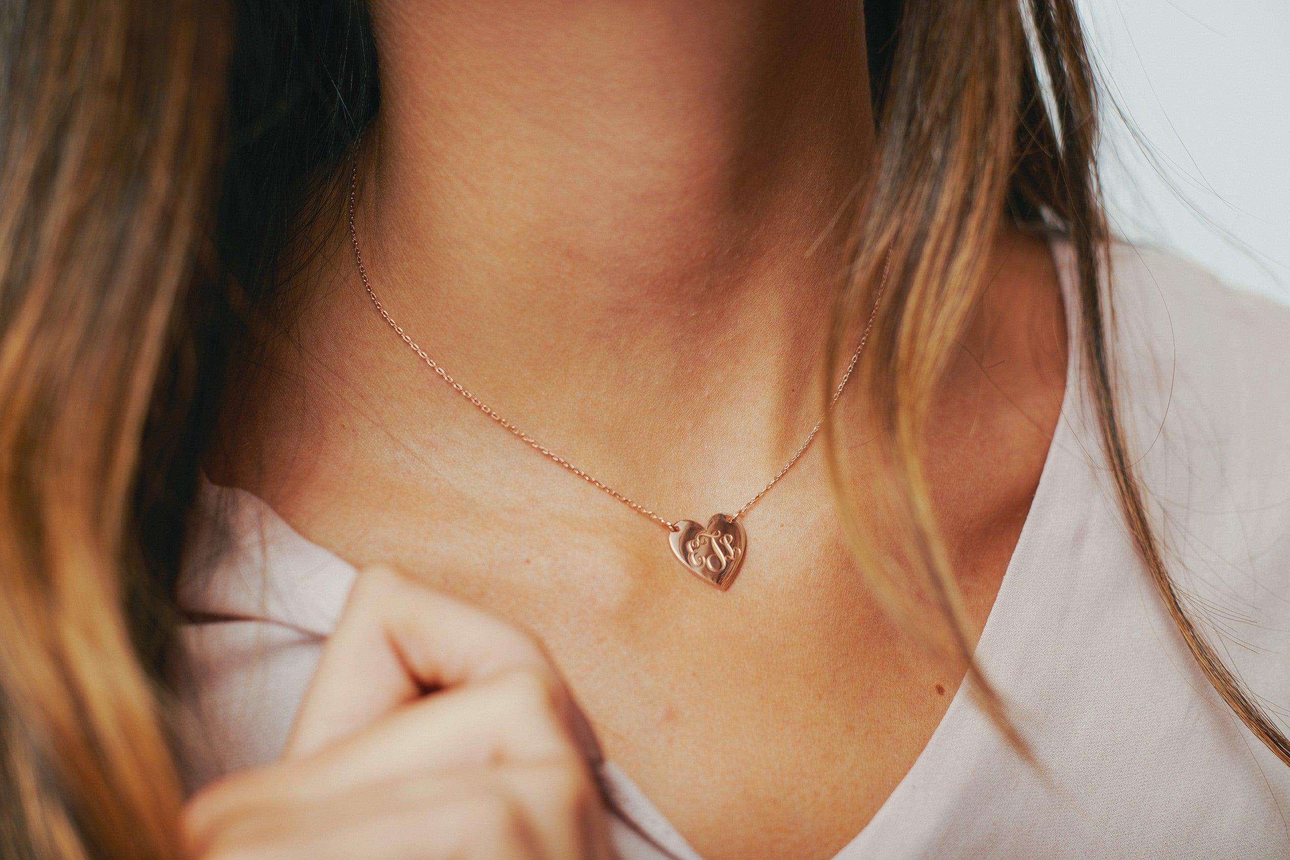 Heart Monogram Necklace - Image 3