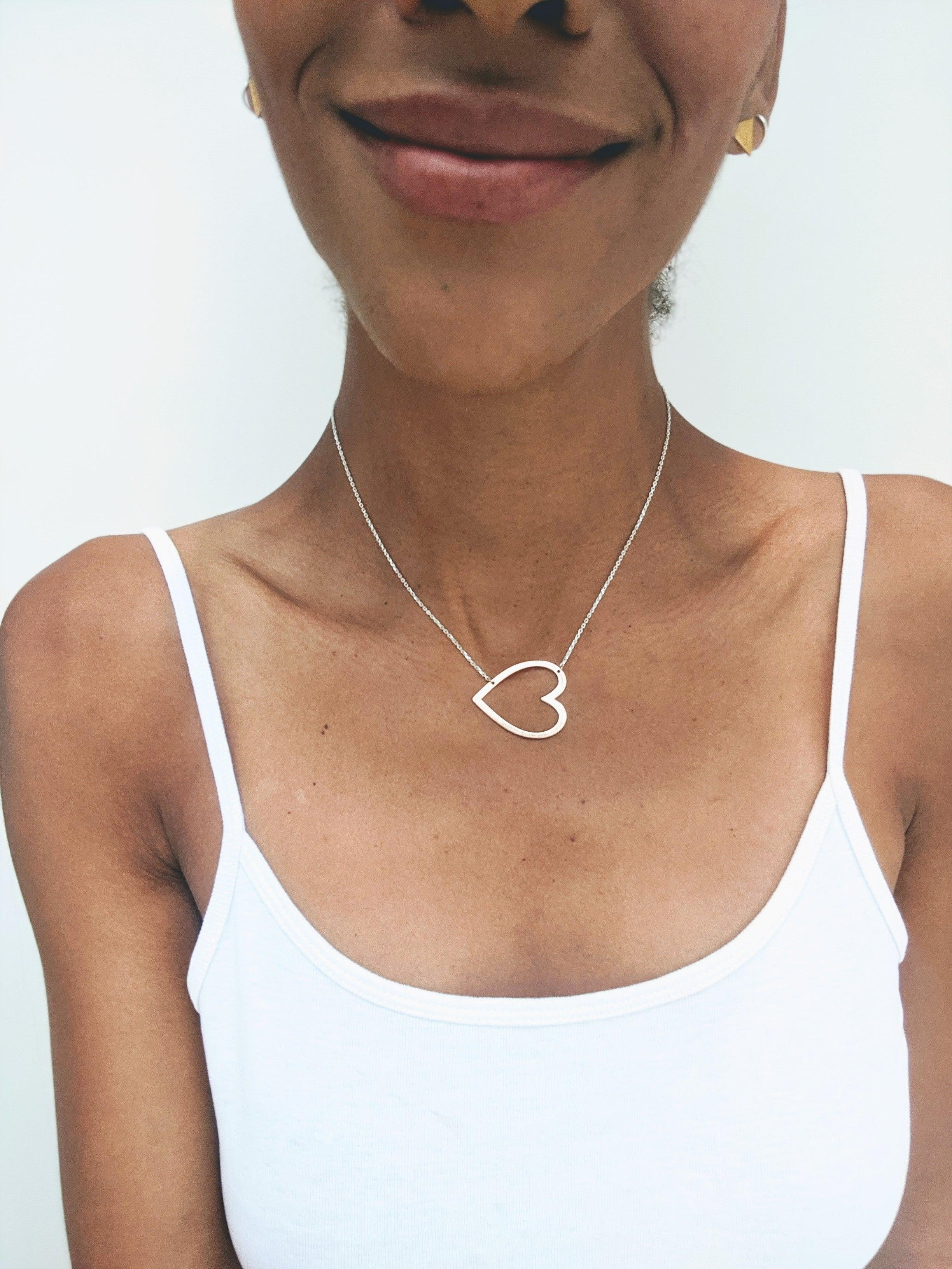 Heart Sideway Necklace - Image 5