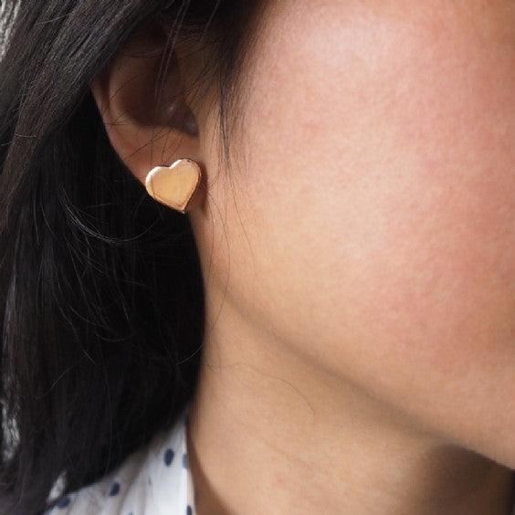 Heart Stud Earrings - Image 4