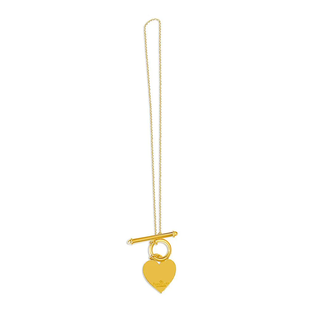Heart T Bar Necklace - Image 8